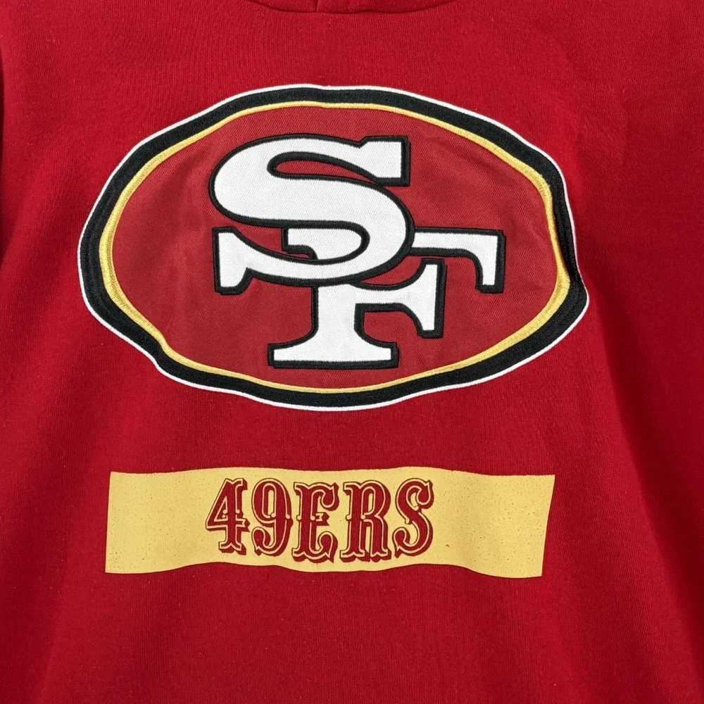 San Francisco 49ers Sweatshirt Mens Large Red NFL Football‎ Team Apparel Hoodie